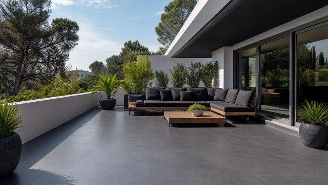 Terraza microcemento